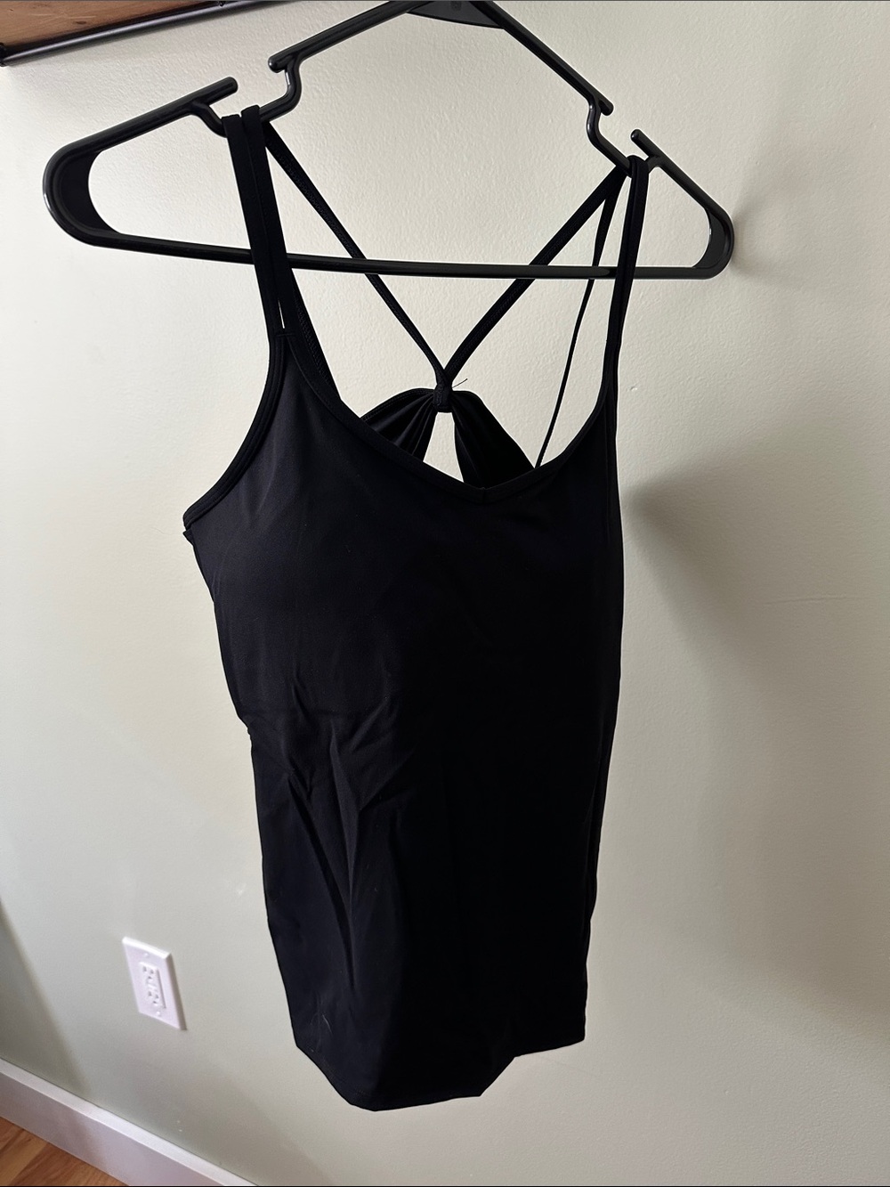 ZYIA Black Strappy Back Tank Top